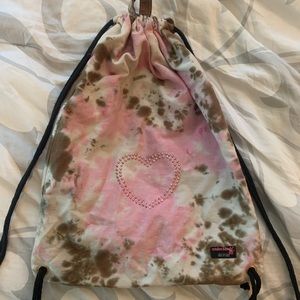 Undee Bandz Tie Dye Heart Drawstring Bag